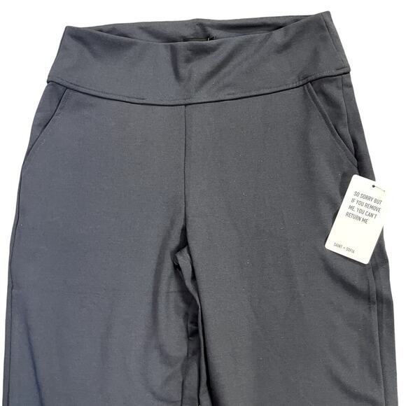 Saint + Sofia Women's Navy Wrinkle Crease Free High Waist Runway Pant - US 8 - Picture 5 of 8